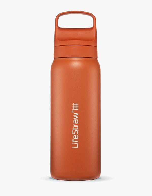 LifeStraw Go Series Stainless Steel 24 oz Kyoto Orange